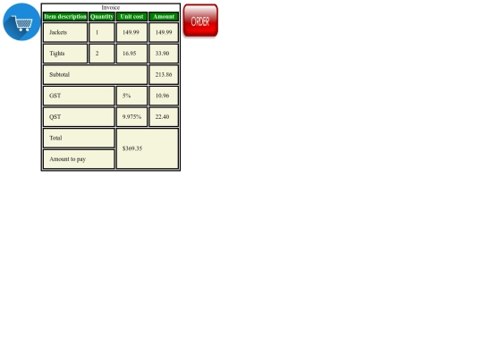 Lab7/purchaseOrder screenshot