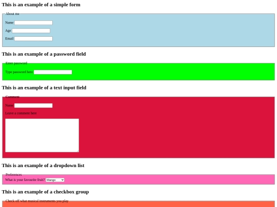 Lab9/forms screenshot