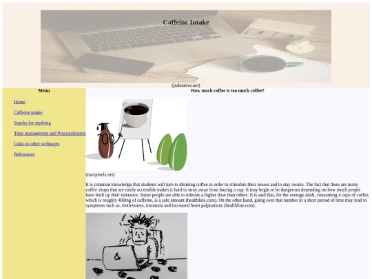 page2caffeine screenshot