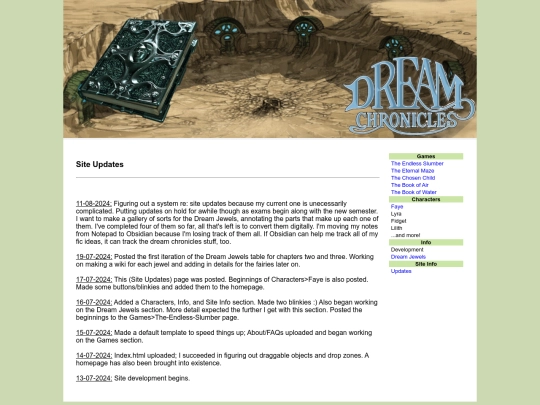 Site-Info/Updates screenshot