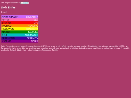 indexcymraeg screenshot