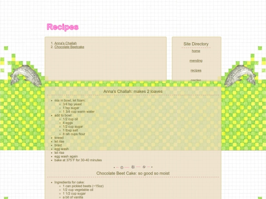 recipes screenshot