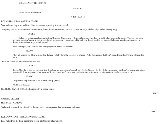 childrenofthecorn30/screenplay screenshot