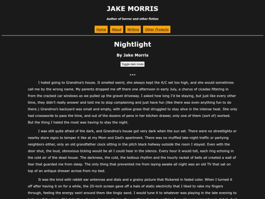 writing/nightlight screenshot