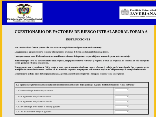 IntralaboralA screenshot