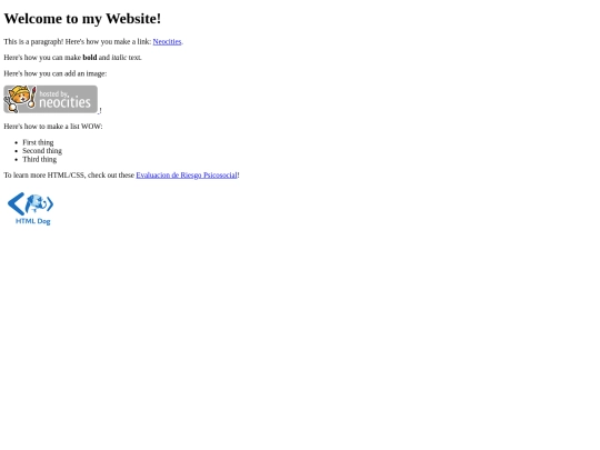 index screenshot