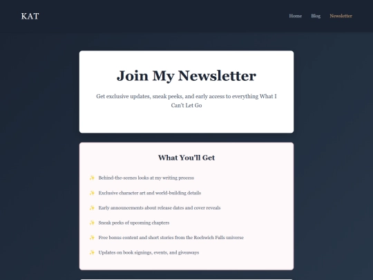 newsletter screenshot