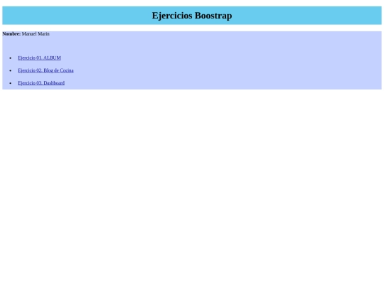 ejerciciosbootstrap screenshot