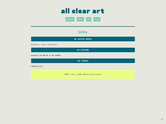 links screenshot