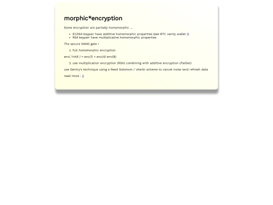 morphicEncryption screenshot