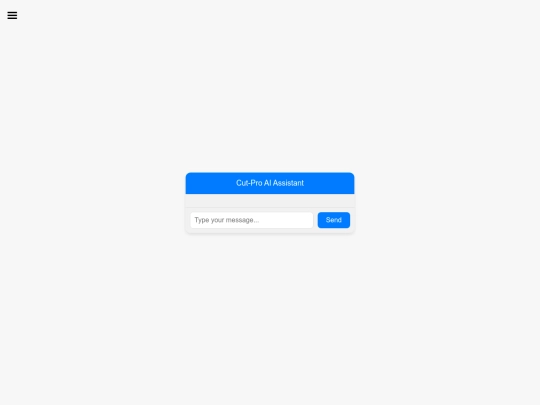 chatbot screenshot