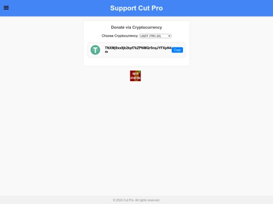 donate screenshot