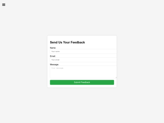 feedback screenshot