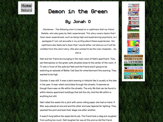 story-DemonInTheGreen screenshot