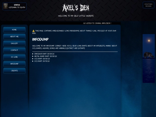 infodump screenshot