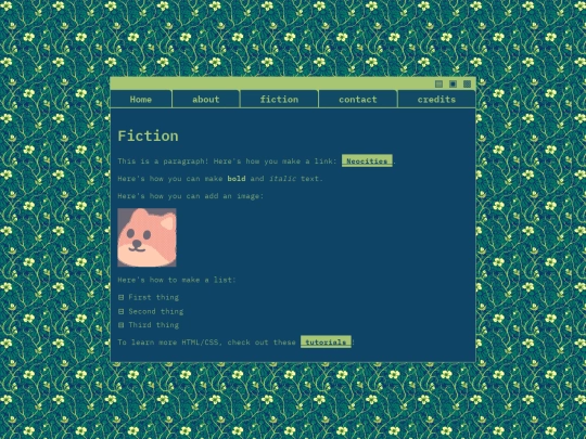 fiction screenshot