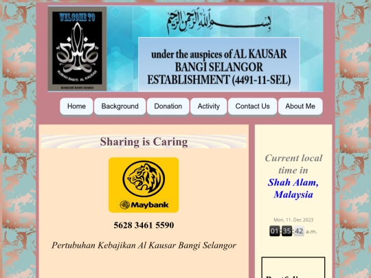 donation screenshot