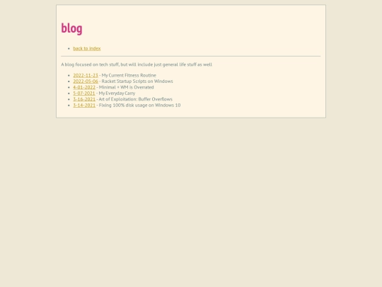 blog screenshot
