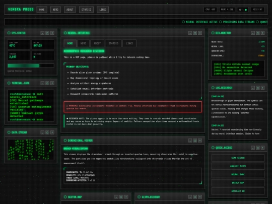 links screenshot