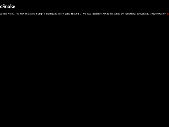 cs-portfolio/cs7/csnake screenshot