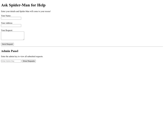 spidey_help screenshot