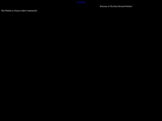 The Retro Rewind Website screenshot