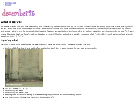 monthlyblog screenshot