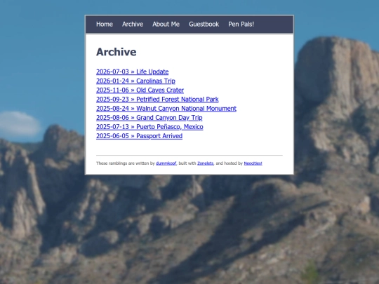 archive screenshot