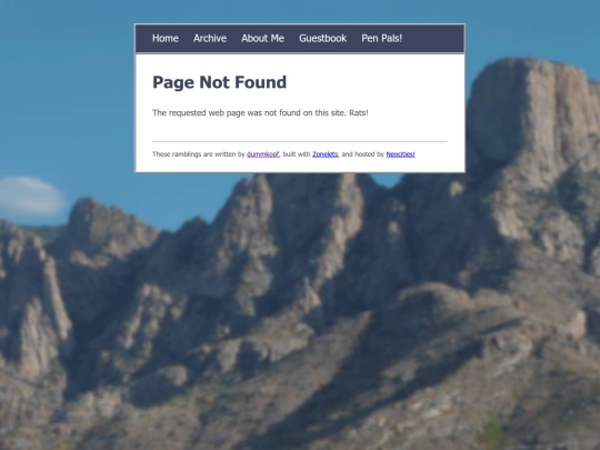 not_found screenshot