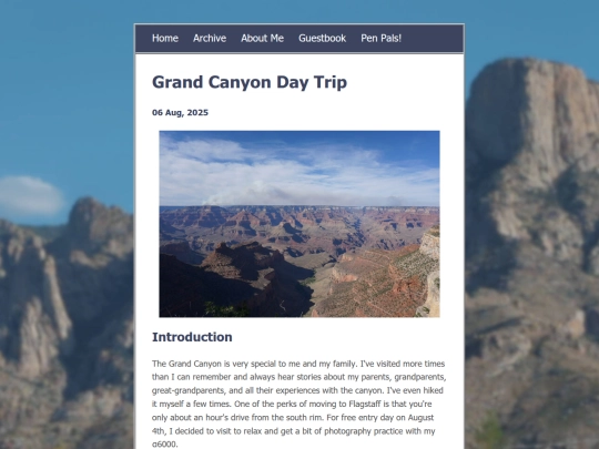 posts/2025-08-06-Grand-Canyon-Day-Trip screenshot