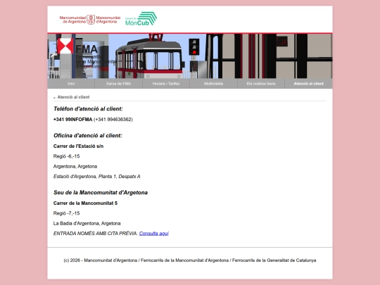 argentona/fma/atencioalclient screenshot