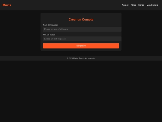 inscription screenshot