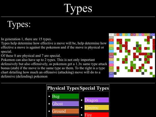 types screenshot
