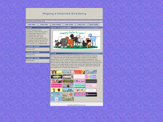 links screenshot