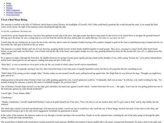 Fanfics/fvf-badmoon screenshot