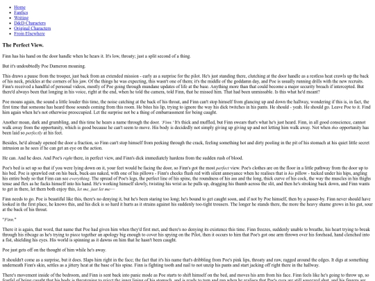 Fanfics/starwars-theperfectview screenshot