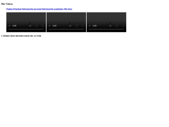 Páginas/Videos screenshot