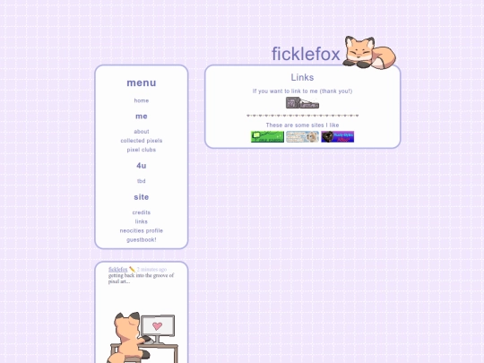 links screenshot