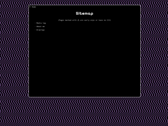 pages/extras/sitemap screenshot