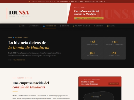 Diunsa_QuienesSomos screenshot