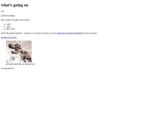 html/test screenshot