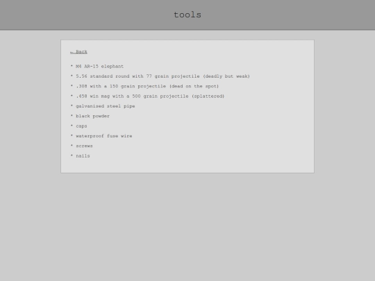 Tools screenshot