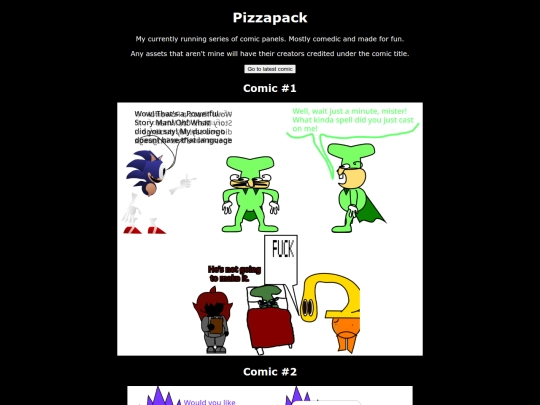 comics/pizzapack screenshot