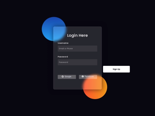 login screenshot