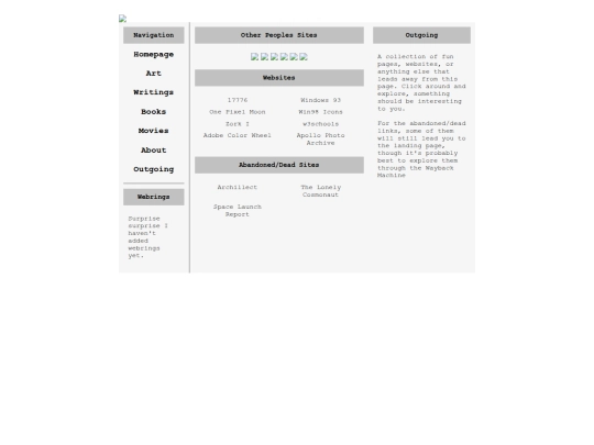 outgoing screenshot