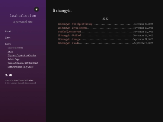 tags/li-shangyin screenshot
