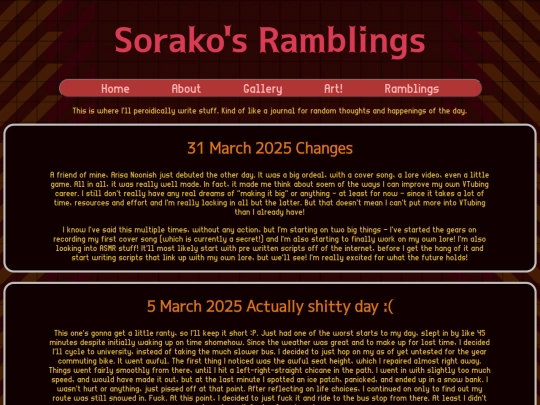 blog screenshot