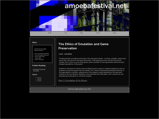 blog screenshot