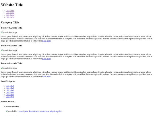 css/three-column-layout screenshot