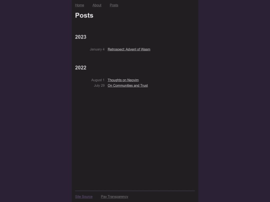 posts screenshot